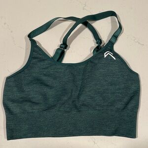 Women's Green Sports Bra